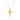 01-034-YG Golden South Sea Pearl & Diamond Tassel Pendant