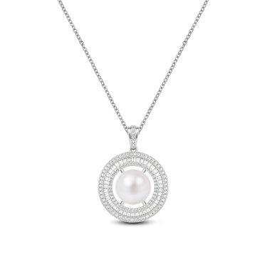 01-038-WG White Freshwater Pearl | Eclipsa Pendant