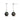 Black Tahitian Circled Pearl Elira Dangle Earrings