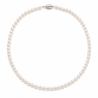 5.0–6.0mm White Freshwater Pearl Necklace