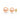 7mm Peach Freshwater Pearl Stud Earrings with gold backing