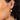 Close-up of Golden South Sea Pearl Fish Hook Earrings in 18K Gold