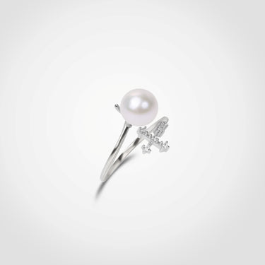Freshwater Pearl & Diamond Seraphine Ring - DE BLANCAS