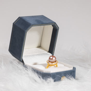 Freshwater Pearl & Diamond Solmira Ring - DE BLANCAS