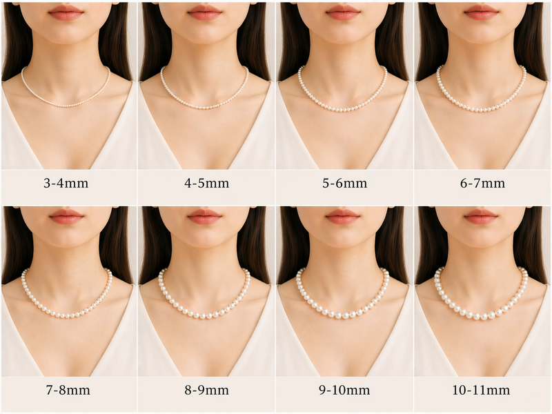 Pearl Necklace Size Guide: How Different Sizes Look and Feel on the Body