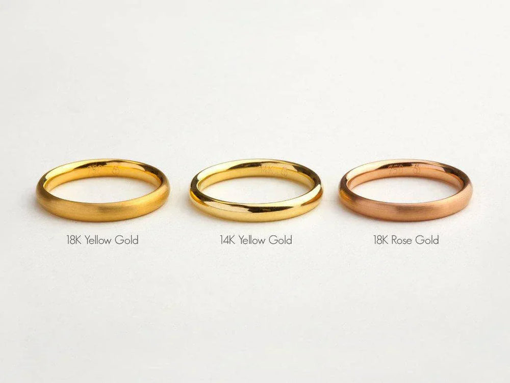 Difference between 18K Gold, 14K Gold and Sterling Silver