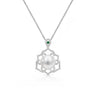 01-026-WG White South Sea Pearl & Diamond Lotara Pendant