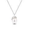 01-033-WG White Freshwater Pearl | Whisperleaf Pendant