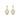 White Freshwater Pearl Halo Drop Earrings
