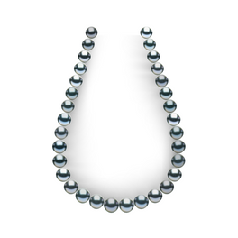 13.0-15.0mm Black Tahitian Pearl Necklace