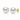 10-11mm white South Sea round pearl stud earrings with yellow gold backing. 