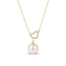 10-11mm white freshwater pearl Amorette pendant
