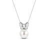 12-13mm white freshwater pearl Papillune pendant