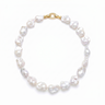 12.0-15.0mm White Baroque Freshwater Pearl Necklace