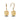 12mm Golden South Sea Pearl Solaria Earrings