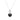 12mm Tahitian Pearl Fleur-de-Lis Pendant in 18K White Gold
