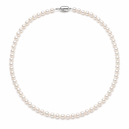 5-6mm White Freshwater Pearl Necklace