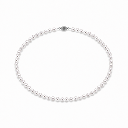 6.5-7mm White Japanese Akoya Pearl Necklace