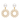 7-8mm white freshwater pearl Orvène earrings