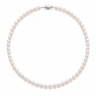7.0–8.0mm White Freshwater Pearl Necklace 