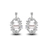 8-8.5mm silver Akoya pearl Frosted Bloom earrings