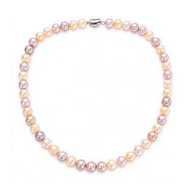 8-9mm multicolor freshwater pearl strand necklace