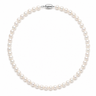 8.0–9.0mm White Freshwater Pearl Necklace