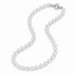 8.5-9mm White Japanese Akoya Pearl Necklace