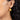 Close-up of Golden South Sea Pearl & Diamond Helia Fish Hook Earrings in 18K Gold