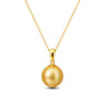Golden South Sea Pearl Classic Pendant in 18K Yellow Gold