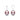 Purple freshwater pearl fish hook earrings with silver setting