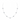 Silver Akoya pearl tincup necklace in 18K white gold