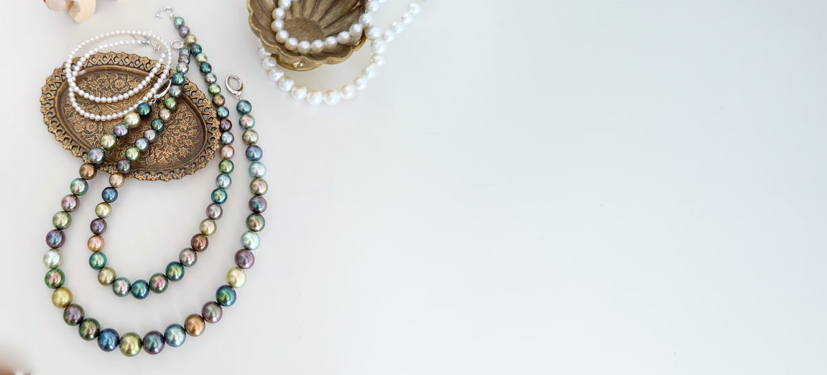 Naturally dark black pearl colors