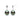 Tahitian Pearl Drop Earrings in 18K White Gold