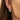 gray Tahitian pearl dangle earrings with geometric setting