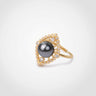 Tahitian Pearl & Diamond Noctavelle Ring - DE BLANCAS