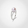White Freshwater Pearl | Celeste Arc Ring