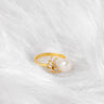 Freshwater Pearl & Diamond Lunelith Ring - DE BLANCAS