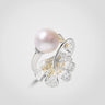 White Freshwater Pearl | Lumière Leaf Ring - DE BLANCAS